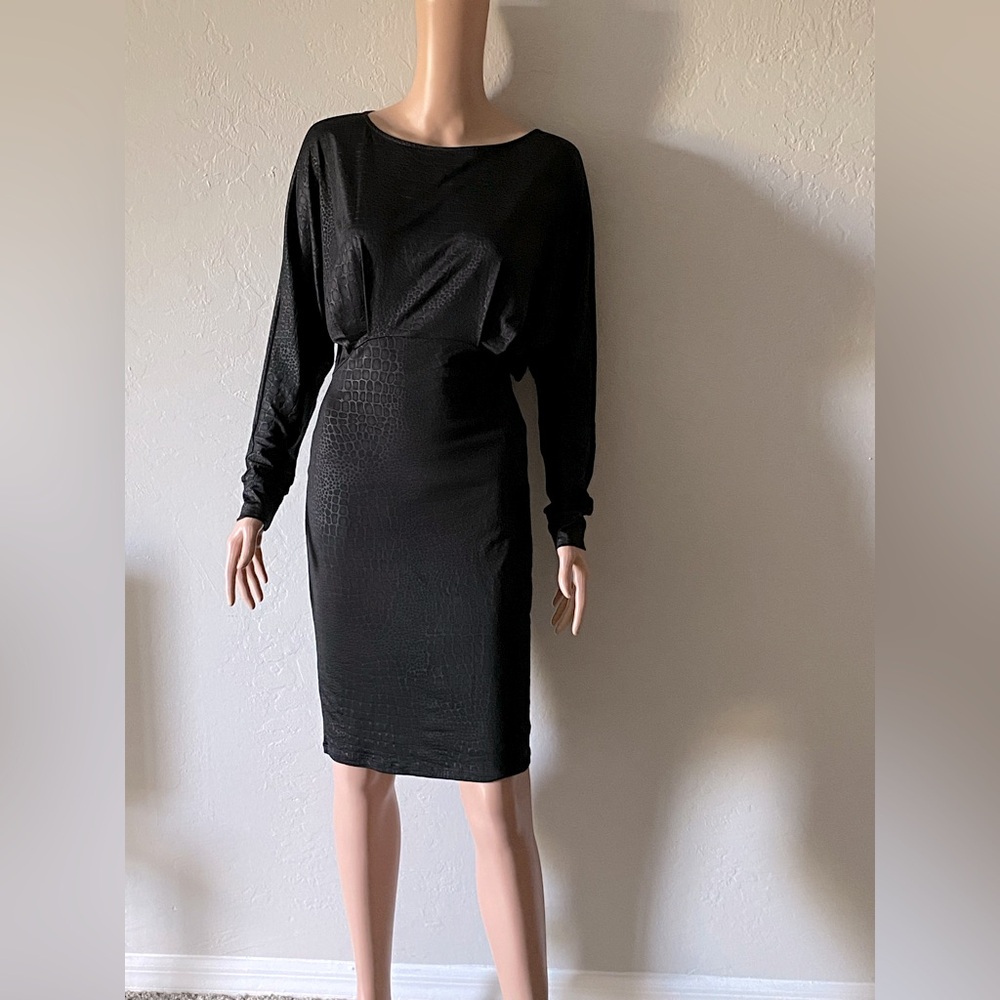 Guess Black Long Sleeve Dress
